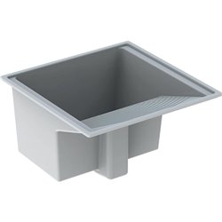 Evier Publica 1 cuve blanc 60x60x38 cm