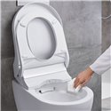 WC suspendu AquaClean Tuma Comfort 146.290.FW.1 553x360x446 mm Acier Inoxydable brossé 