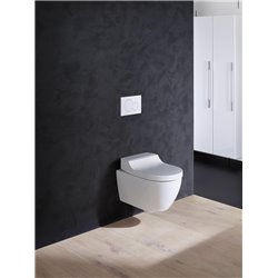 WC suspendu AquaClean Tuma Comfort 146.290.FW.1 553x360x446 mm Acier Inoxydable brossé 