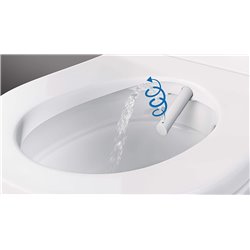 WC suspendu AquaClean Tuma Comfort 146.290.FW.1 553x360x446 mm Acier Inoxydable brossé 