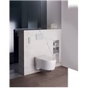 WC suspendu AquaClean Maïra Classic 146.208.21.1 590x395x380 mm chromé brillant