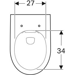 WC suspendu Dito 00390900000 530x355x340 mm Sans bride