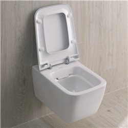 WC suspendu iCon Square 500.807.00.1 540x365x357 mm Frein de chute