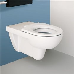 WC suspendu à fond creux Geberit Renova Comfort, rallongé, Rimfree