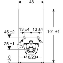 Panneau sanitaire Monolith WC suspendu Grès céramique aspect ardoise/aluminium chromé noir 101 cm