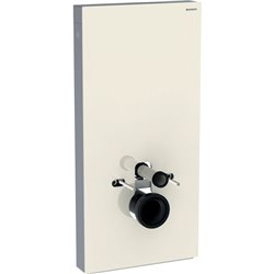 Panneau sanitaire Monolith WC suspendu Verre sable gris/aluminium 101 cm