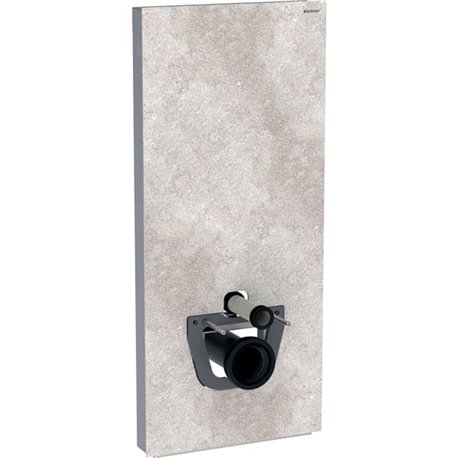 Panneau sanitaire Monolith WC suspendu Grès céramique aspect béton/aluminium 114 cm Panneau sanitaire Monolith WC suspendu Grès céramique aspect béton/aluminium 114 cm