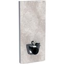 Panneau sanitaire Monolith WC suspendu Grès céramique aspect béton/aluminium 114 cm