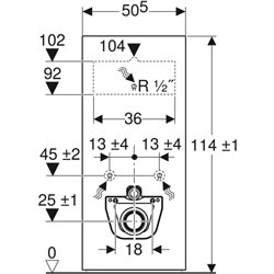 Kit de coude 131.088.29.1 en S pour WC suspendu Geberit