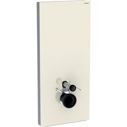 Panneau sanitaire Monolith WC suspendu Verre sable gris/aluminium 114 cm
