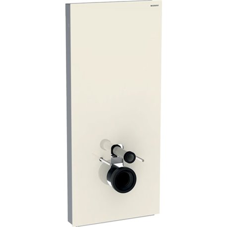 Panneau sanitaire Monolith WC suspendu Verre sable gris/aluminium 114 cm Panneau sanitaire Monolith WC suspendu Verre sable gris/aluminium 114 cm