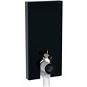 Panneau sanitaire Monolith WC au sol verre noir/aluminium chromé noir 101 cm