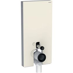 Panneau sanitaire Monolith WC au sol verre sable gris/aluminium 101 cm