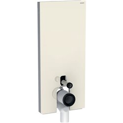 Panneau sanitaire Monolith WC au sol verre sable gris/aluminium 114 cm