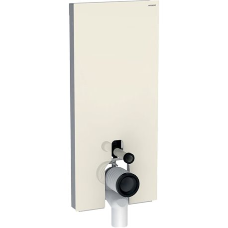 Panneau sanitaire Monolith WC au sol verre sable gris/aluminium 114 cm Panneau sanitaire Monolith WC au sol verre sable gris/aluminium 114 cm