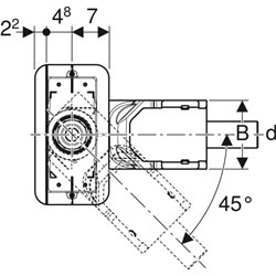 Kit d'installation pour canivelles de douche CleanLine hauteur chape 90-220 mm
