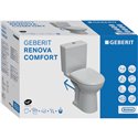 WC à poser Renova Comfort Sans bride 3/6 Litres