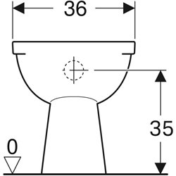 WC à poser Publica Avec bride 6 Litres