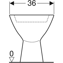 WC à poser Bastia Avec bride 6 Litres