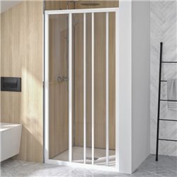 Paroi de douche avec 3 volets Supra 3V Profilé blanc 100 cm
