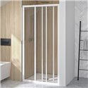 Paroi de douche avec 3 volets Supra 3V Profilé blanc 120 cm