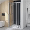 Paroi de douche avec 3 volets Supra 3V Profilé chromé 140 cm