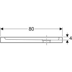 Receveur de douche Bastia carré 80x80 cm