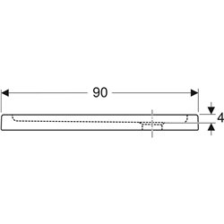 Receveur de douche Bastia carré 90x90 cm