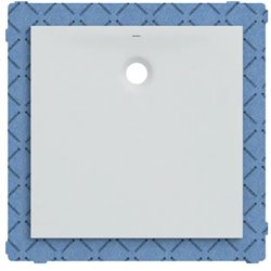 Receveur de douche Olona carré avec natte d'étanchéité 90x90 cm