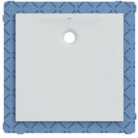 Receveur de douche Olona carré avec natte d'étanchéité 90x90 cm