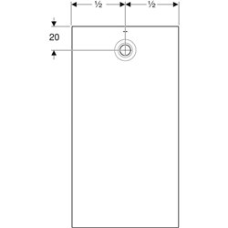 Receveur de douche Olona rectangulaire 120x70 cm