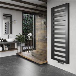 Sèche serviette eau chaude Figuresse Rasp 738 Watts Noir