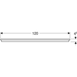 Receveur de douche Renova rectangulaire à encastrer  90x120 cm