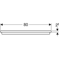 Receveur de douche Renova rectangulaire à encastrer 80x140 cm