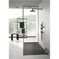 Receveur de douche Sestra carré 80x80 cm Gris