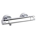 Cabine de douche Kineprime Glass Angle 18 cm 120x90 cm Thermostatique Porte pivotante