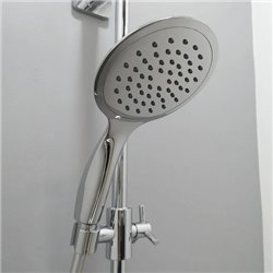 Cabine de douche Kineprime Glass Angle avec receveur 18 cm 120x80 cm Thermostatique Portes coulissantes