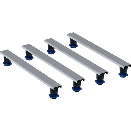 Kit d'installation pour receveurs de douche en minéral de synthèse à partir de 140 cm 70 cm H 9,2-21 cm