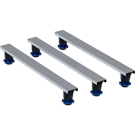 Kit d'installation pour receveurs de douche en minéral de synthèse jusqu'à 140 cm 110 cm H 9,2-21 cm