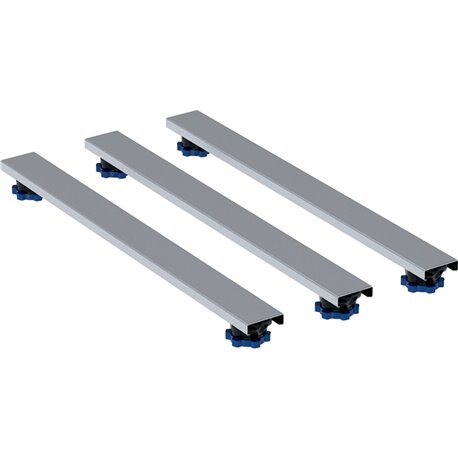 Kit d'installation pour receveurs de douche en minéral de synthèse jusqu'à 140 cm 80 cm H 6,2-12 cm