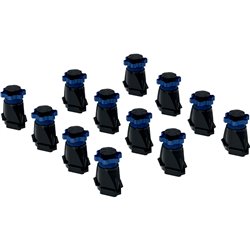 Jeu de 12 pieds receveur de douche H 9-21 cm