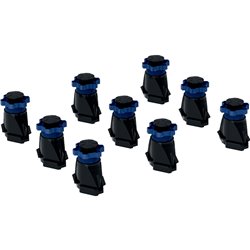 Jeu de 9 pieds receveur de douche H 9-21 cm