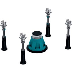 Kit de 4 pieds receveur de douche en céramique 