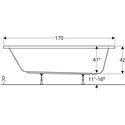 Baignoire Bastia 170x70 cm 
