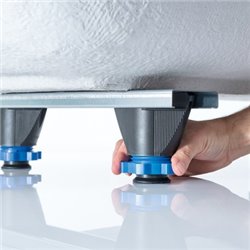 Kit d'installation pour receveurs de douche en minéral de synthèse jusqu'à 140 cm 62,5 cm H 9,2-21 cm
