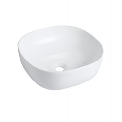 Vasque Olea Square 410x410 mm Sans trop plein