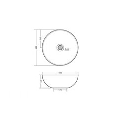 Vasque Villareal 400x420 mm Avec trop plein