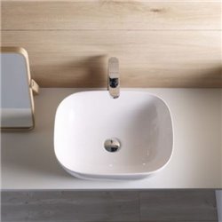 Vasque Olea Square 490x400 mm Sans trop plein