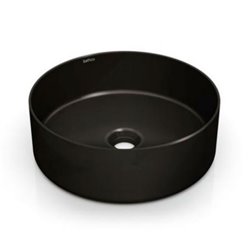 Vasque Malevich Noire 380x380 mm Sans trop plein