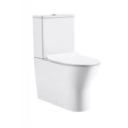 Cuvette WC suspendue allongée Mobilita 70 cm en céramique blanc